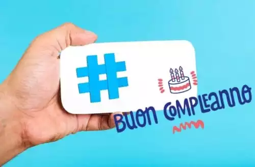 Buon compleanno #hashtag!